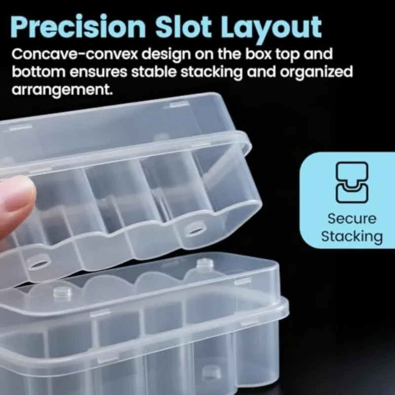 Stackable Transparent Vial Storage Case
