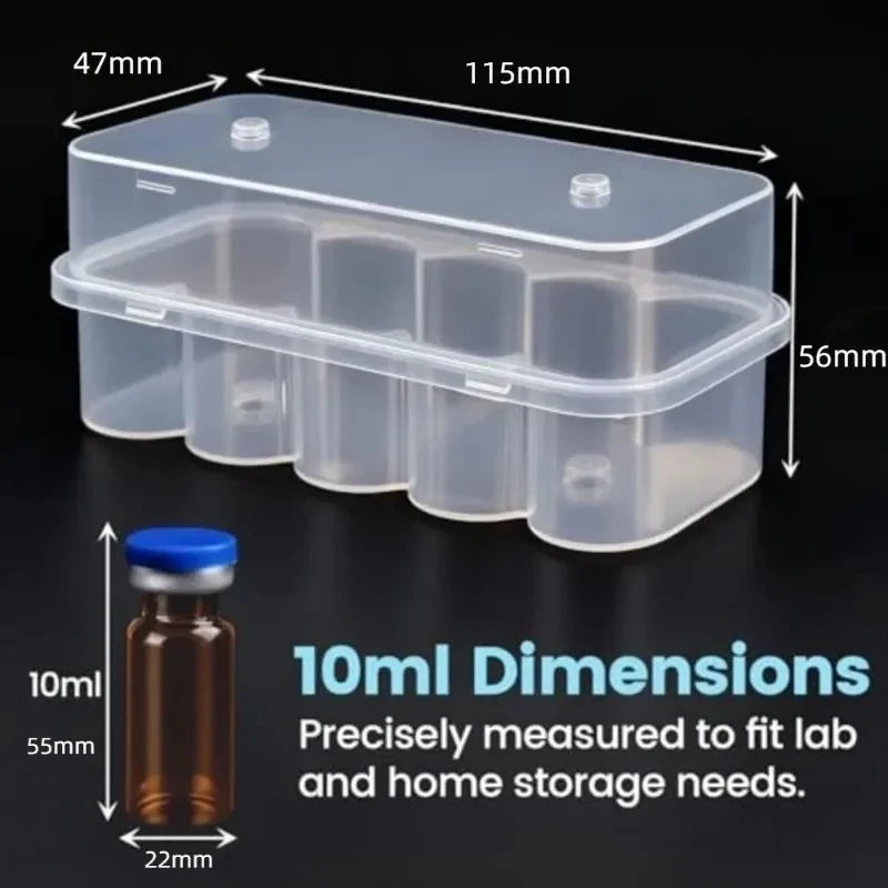 Stackable Transparent Vial Storage Case
